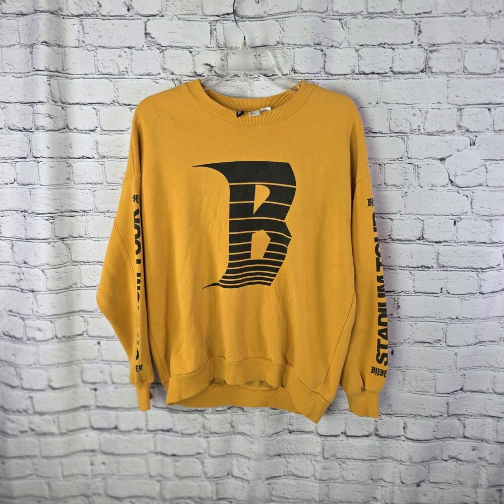 Justin Bieber Adult Large 2017 Stadium Tour Music Singer Band Sweatshirt